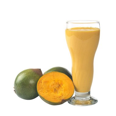 Milkshake out of the Peruvian Fruit Called Lucuma clipart