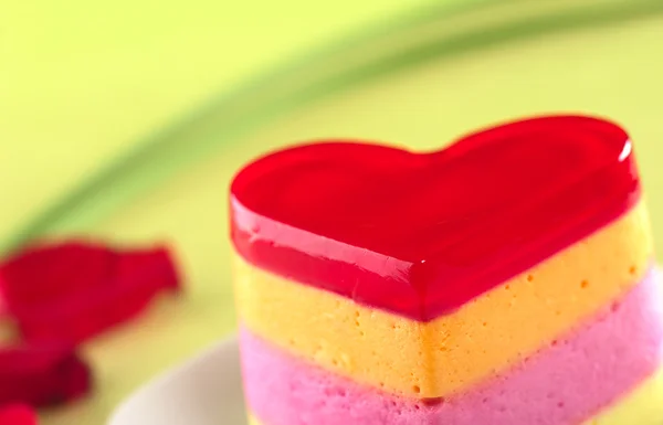 stock image Heart-Shaped Cake Called Torta Helada