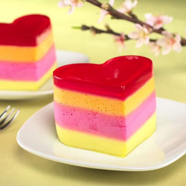 stock image Heart-Shaped Cakes Called Torta Helada