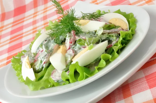 Salade avec oeuf — Photo