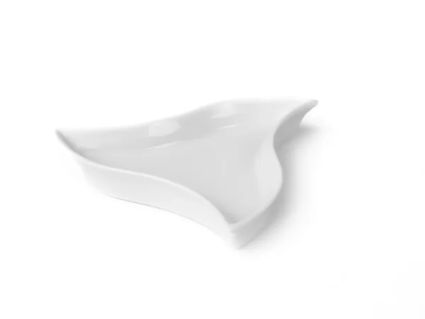 Placa de porcelana triangular — Fotografia de Stock