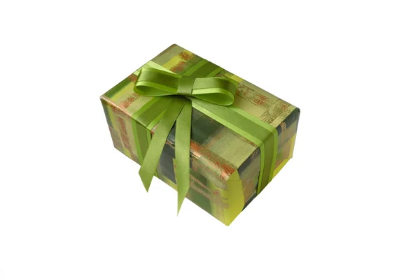 Yay ile hediye kutusu — Stok fotoğraf