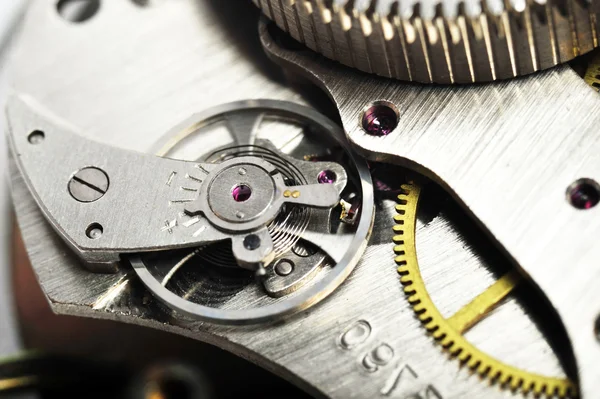 Watch gears close up — Stock Photo, Image