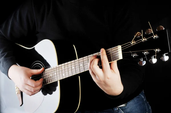 stock image Man playing on guitar