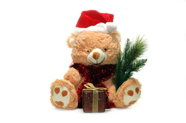 Weihnachten Spielzeugbär — Stockfoto