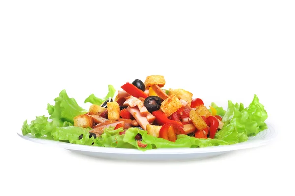 Salada em prato — Fotografia de Stock