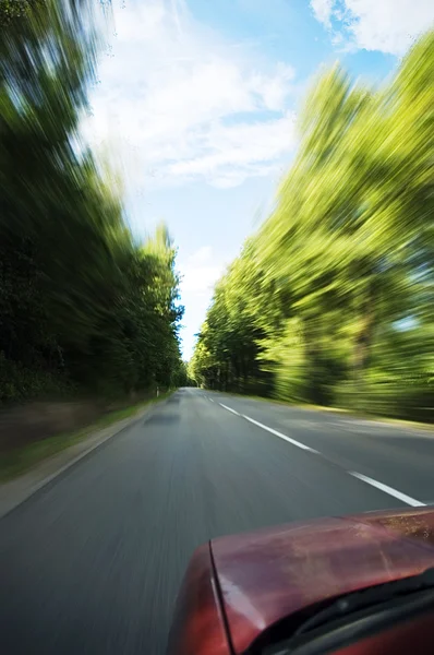 Car going fast — Stock Photo, Image