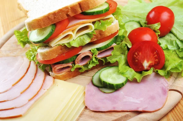 Chutný sendvič — Stock fotografie