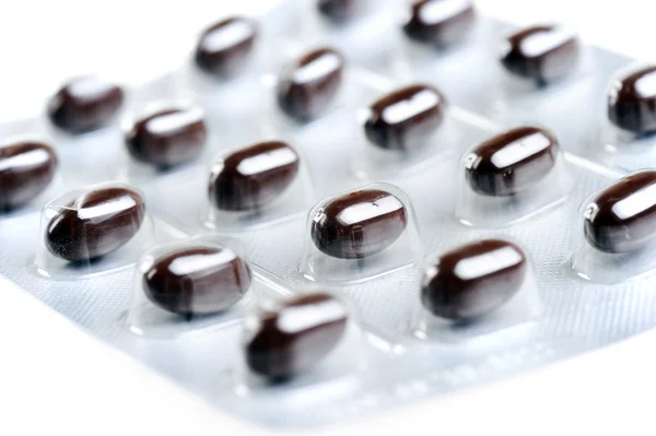 Hnědé tablety — Stock fotografie