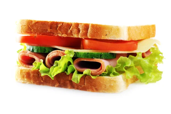 Sandwich Frais Savoureux Gros Plan — Photo