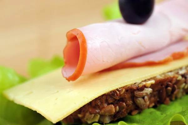 ハムのサンドイッチ — ストック写真