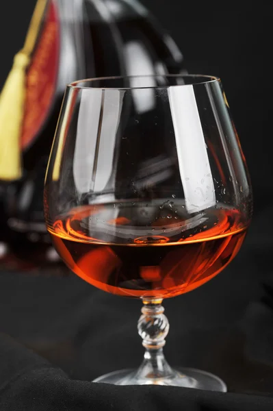 Glas Cognac — Stockfoto