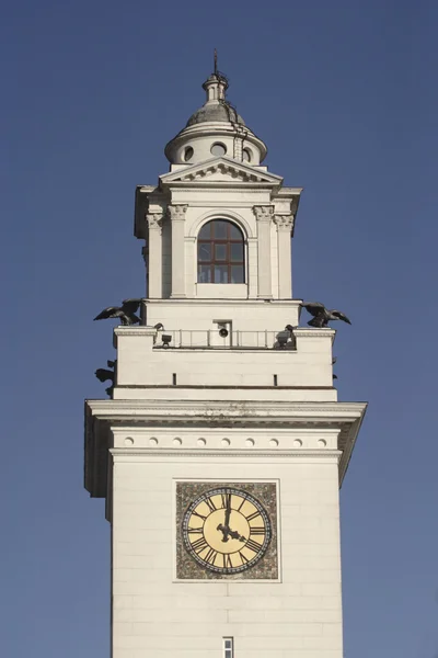 Old ston tower with clock — Stock Photo, Image