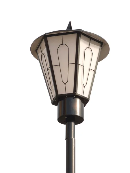 Lanterne de rue vintage isolée sur blanc — Photo