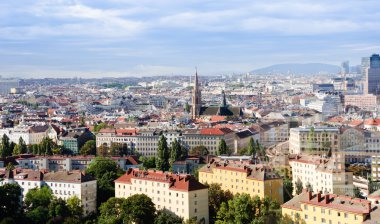 Vienna panorama clipart