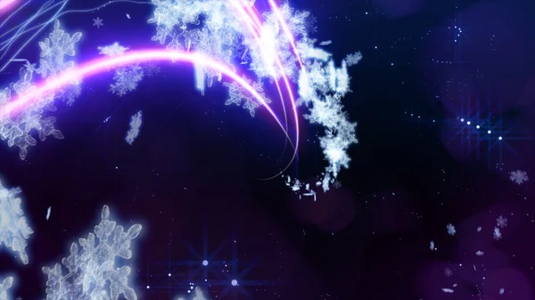 Konturları hafif kar taneleri