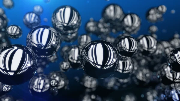 Reflective balls background — Stock Photo, Image