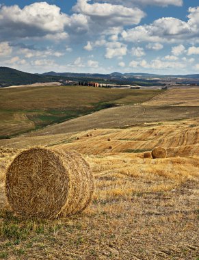 tuscan kırsal manzara, Toskana, İtalya