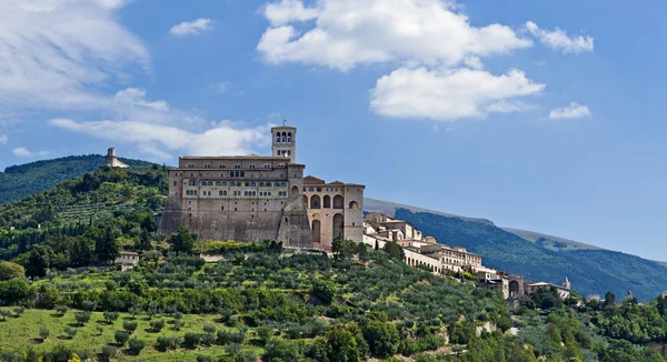 Veduta della città vecchia di Assisi, Umbria, Italia — Foto Stock