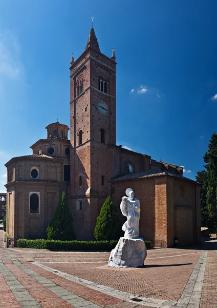 Monte oliveto maggiore abbey, Toscana, Italien — Stockfoto