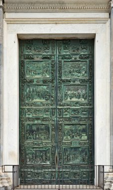 Pisani katedral portal, pisa, Toskana, İtalya