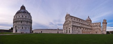 Panoramic view of Piazza del Duomo, Pisa clipart