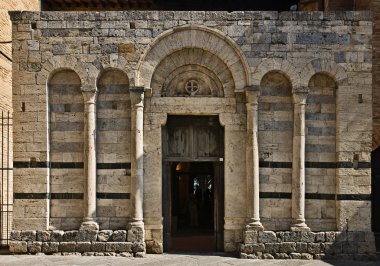 San gimignano eski ev, Toskana, İtalya