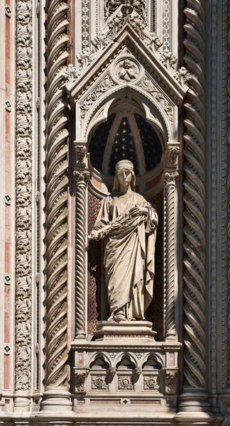 Florens domkyrka fasad dekoration, Toscana, Italien — Stockfoto