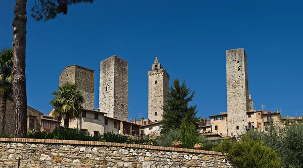 San gimignano torens, Toscane, Italië — Stockfoto