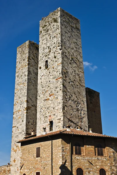 Башни Сан-Джиминьяно, Тоскана, Италия — стоковое фото