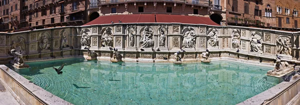 Vista panorámica de Fonte Gaia, Siena — Foto de Stock