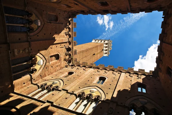 Torre del Mangia, Siena — Stock fotografie
