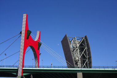 Museum Tower, and La Salve Bridge, Guggenheim Bilbao. clipart