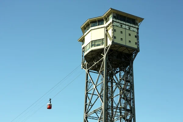 Torre de São Sebastião. Funicular de Barcelona , — Fotografia de Stock