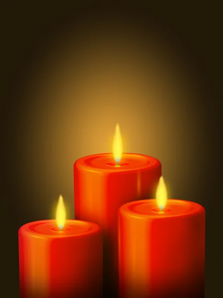 stock image 3 Red candles