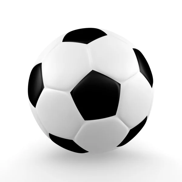 Isolerade soccerball — Stockfoto