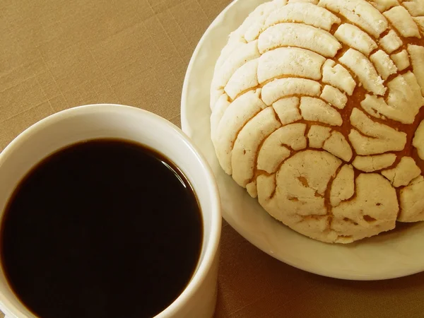 Kahve ve ekmek — Stok fotoğraf