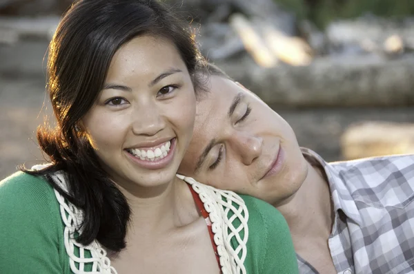 stock image Big smile on young Chinese girl