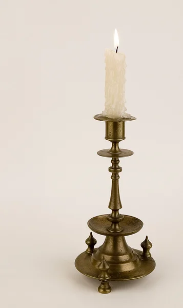 stock image Bronze candlestick