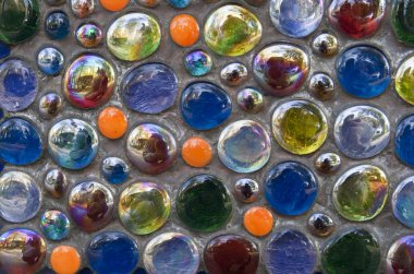 Abstract background from multi-colored glass balls clipart