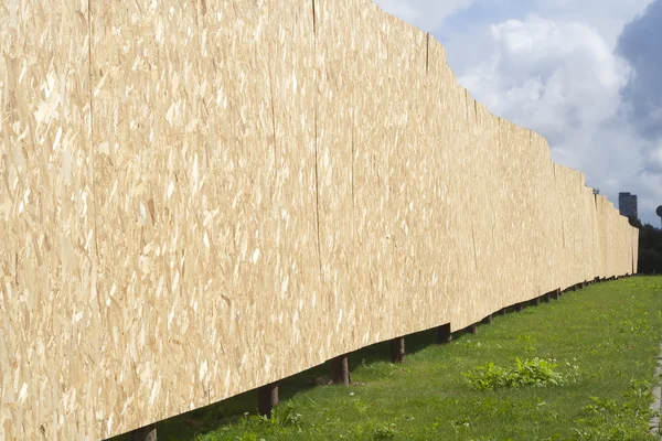 Wooden fence without advertizing — Stock Photo, Image