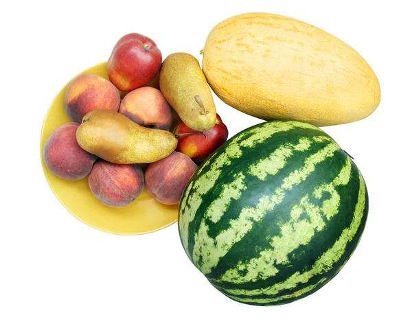 Geïsoleerde vruchten — Stockfoto