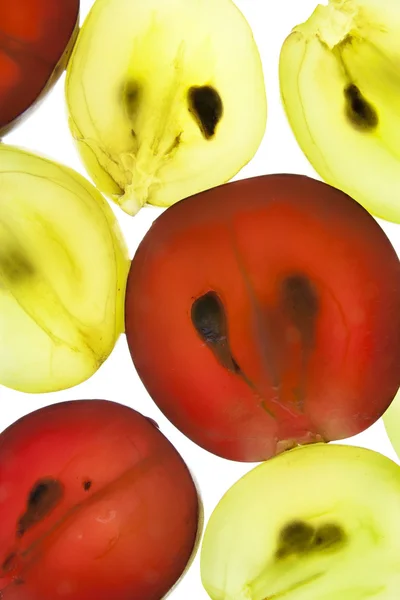 Прозорі скибочки стиглого винограду — стокове фото