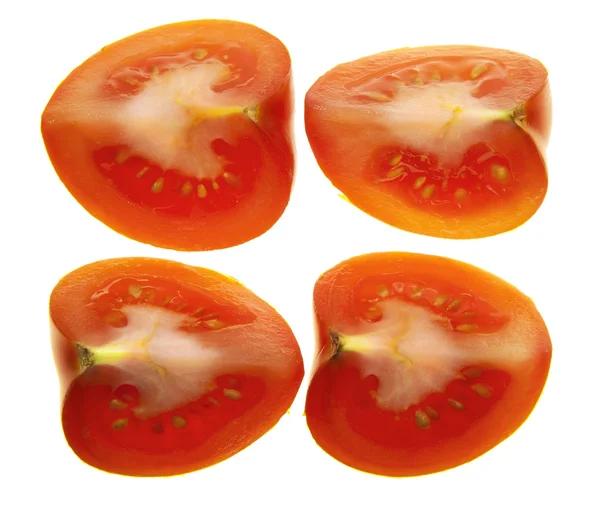 Чотири чверті одного помідора — стокове фото