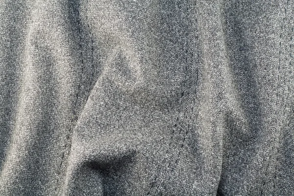 大まかな灰色の綿生地のテクスチャ背景 — ストック写真
