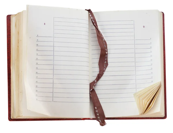 Old diary — Stock Photo, Image