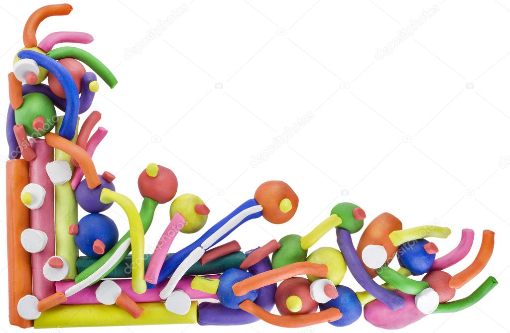Abstract color plasticine background