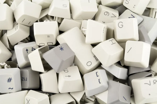 Heap of keys and buttons background — Stock Photo, Image