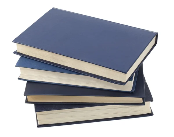 Four blue magic books — Stock Photo, Image
