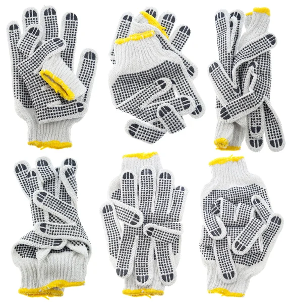 Working gloves, secret magic gestures set — Stock Photo, Image